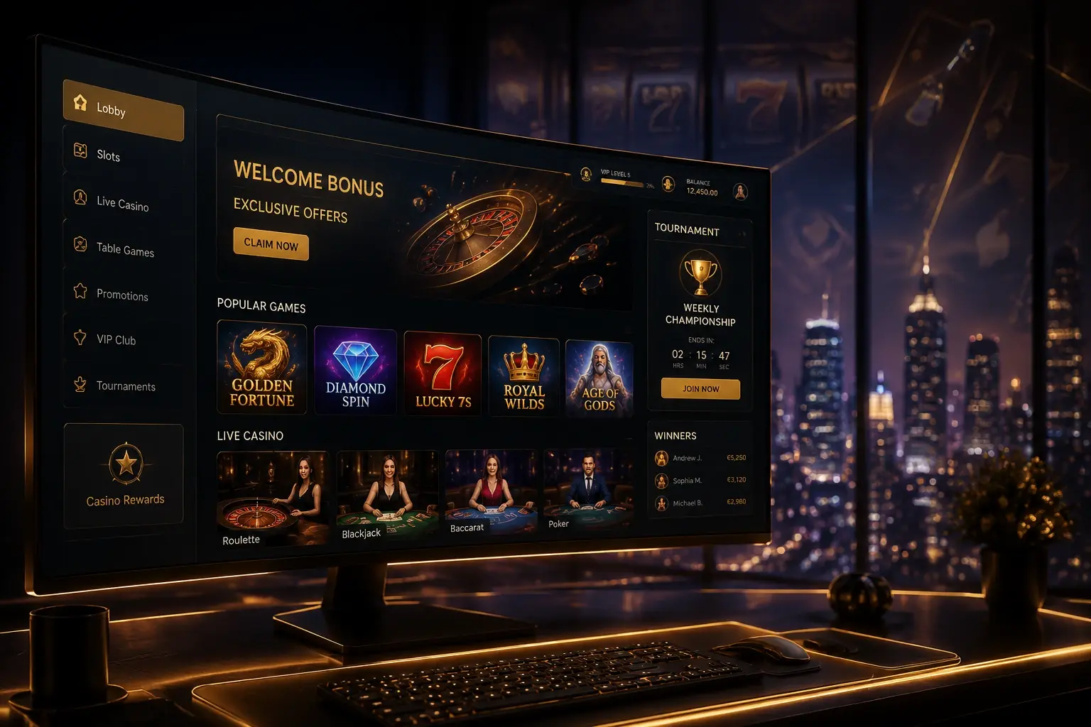 Cosmo Casino — online casino lobby